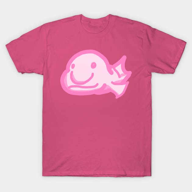 Blobfish in pink T-Shirt by themanyartsofknight